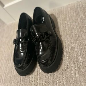 ASOS DESIGN Chunky Loafers MEN | Size US 13 Black Leather